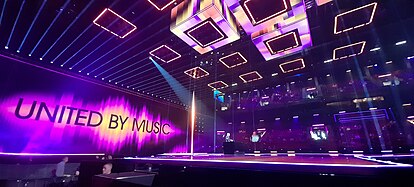 Escenari d'Eurovisió 2024 al Malmö Arena