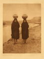 Zuni girls at the river