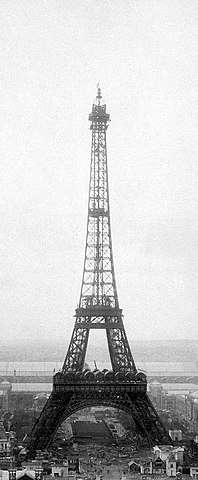 Eiffel Tower 2 April 1889