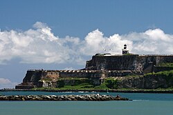 View of Castillo San Felipe del Morro from El Canuelo El Morro Castle, San Juan, Puerto Rico.jpg