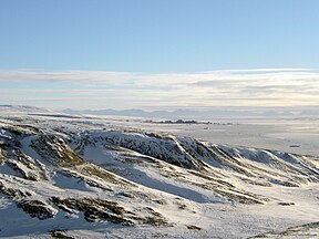 Eureka Weather Station in the distance