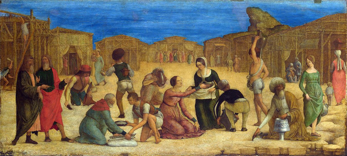 Ercole de' Roberti - The Israelites gathering Manna (National Gallery, London).jpg