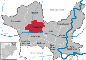 Poziția localității Espelkamp