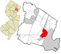 Essex County New Jersey incorporated and unincorporated areas East Orange highlighted.svg