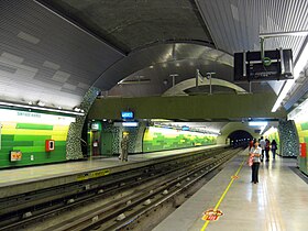 Plataforma da estação.