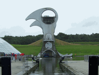 Animation showing the Falkirk Wheel (speeded up a lot!!)
