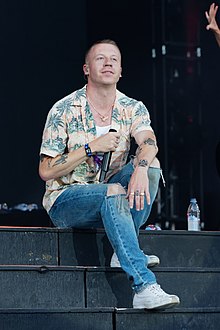 Macklemore al Festival des vieilles charrues 2017.