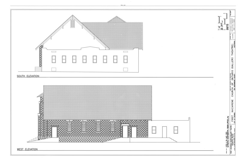 File:First Nazarene Church of Ontario, 126 East C Street, Ontario, San Bernardino County, CA HABS CAL,36-ONT,2- (sheet 3 of 3).tif