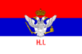 Vlajka Černohorského království (1910–1918) Poměr stran: ~2:3