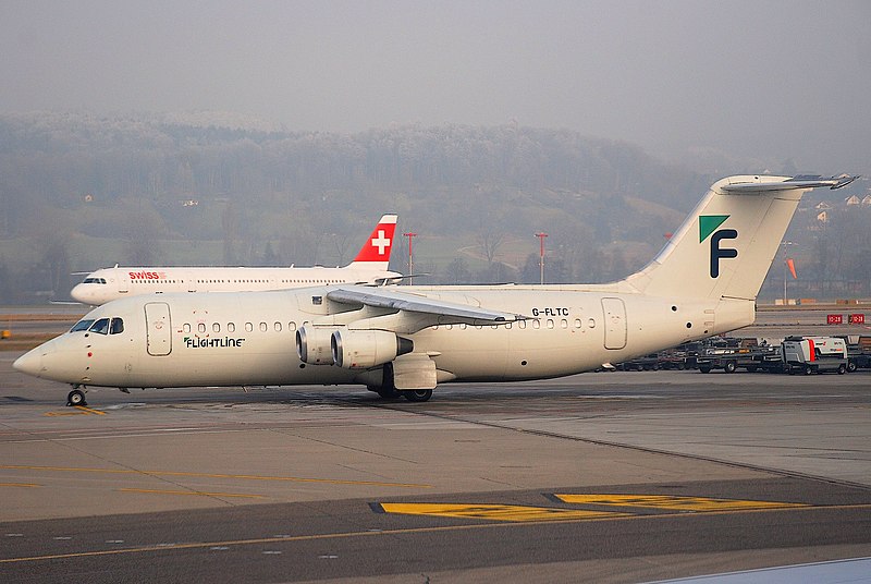 File:Flightline BAe 146-300, G-FLTC@ZRH,22.12.2007-490ab - Flickr - Aero Icarus.jpg