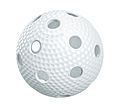 Style of ball used in floorball Floorball ball white small.jpg