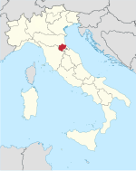 Location within Italy