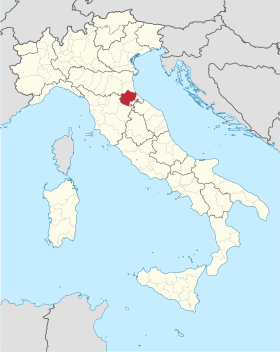 Localização da Província de Forlì-Cesena