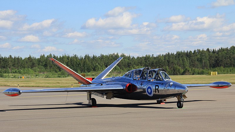 File:Fouga CM.170 Magister Turku Airshow 2019 1.jpg