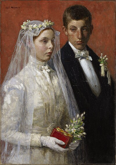 Картина невеста. Гари Мельхерс. Gari Melchers художник. Гари Юлиус Мельхерс художник. Ф. журавлёв 