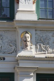 Złota Kamienica – płaskorzeźba przedstawiająca króla Zygmunta III Wazę