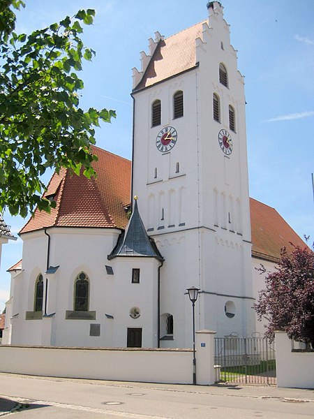 Geisenfeld, Engelbrechtsmünster, Kath. Pfarrkirche Hl.Kreuz