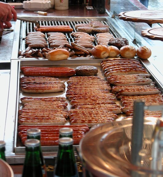 Bratwurst, one of the most popular foods in Germany