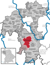 Lage der Gemeinde Giebelstadt im Landkreis Würzburg
