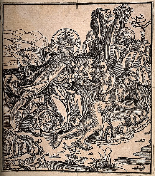 File:God creating Eve out of Adam and blessing her as she emerges Wellcome V0014978.jpg