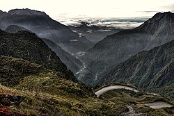 Panorama Grasberg, Tembagapura, yang menjadi wilayah konsesi pertambangan Freeport Indonesia