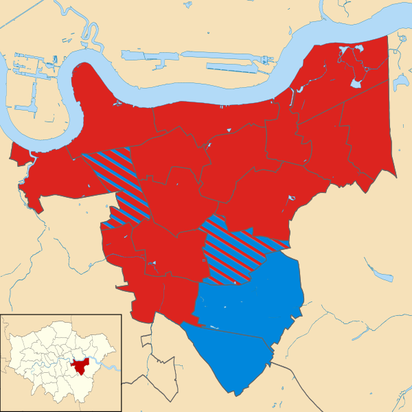 File:Greenwich London UK local election 2018 map.svg