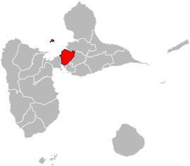 Местоположение на кантона Les Abymes-1 в Гваделупа