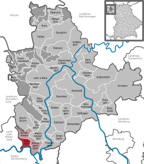 Hasloch is a community in the Main-Spessart district in the Regierungsbezirk of Lower Franconia (Unterfranken) in Bavaria, Germany and a member of the Verwaltungsgemeinschaft of Kreuzwertheim. Hasloch has a population close to 1,400.