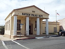 Former Valley National Bank building, built 1912 Hayden-Valley National Bank-1912-Now Police Dept.jpg