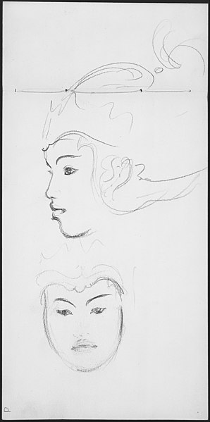 File:Head of a Javanese Dancer (from Sketchbook of Javanese Dancers) MET 189241.jpg