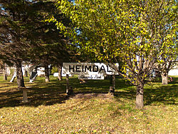 Schild für Heimdal Community Park