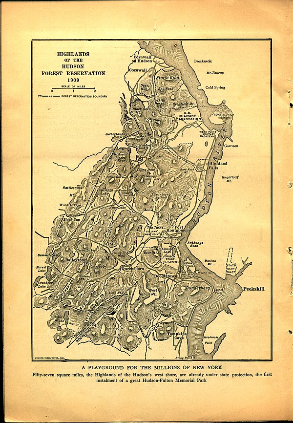 Highlands of the Hudson Forest Reservation 1909