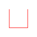 Hilbert curve, first order