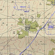 Миска, Тулкарм (1940 жж. Заманауи қабаттастырылған) аймағының тарихи карталар сериясы .jpg