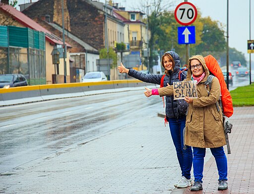 Hitchhiking in Kraków