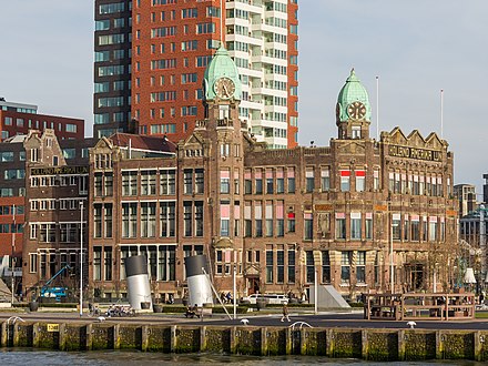 Hotel New York in the former Holland-Amerika Lijn building is one of Rotterdam's landmarks