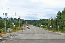 Highway 599, longest secondary highway in Ontario Hwy 599 ON.JPG