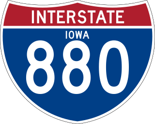 <span class="mw-page-title-main">Interstate 880 (Iowa)</span> Auxiliary Interstate Highway in Iowa