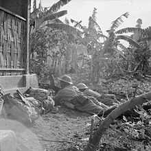 Bren gunners of 3/9th Jat Regiment cover the advance of their regiment against Indonesian nationalists, circa 15-16 November 1945. IWM-SE-5866-Jat-Bren- gunners-in-Surabaya-194511.jpg