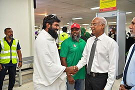 Ibrahim Mohamed Solih bids farewell to final batch of pilgrims departing for Hajj from Maldives in June 2023 (50).jpg