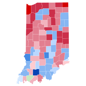 Indiana Presidential Election Results 1860.svg