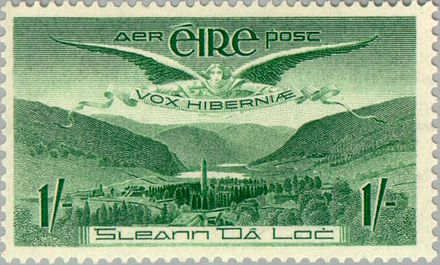 1949 Irish 1 shilling airmail stamp