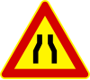 panneaux de signalisation italiens - goulot d'étranglement symétrique - provisional.svg