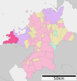 موقعیت ایتوشیما در استان فوکوئوکا