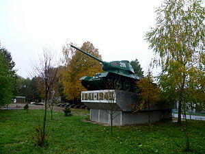 Ivanychi Volynska-Memorial complex-tank-1.jpg