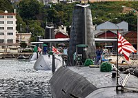 JMSDF-Sōryū-class submarine in Kure Naval Base-3