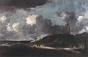 Jakob van Ruisdael - Plyaj manzarasi, ehtimol Egmond.jpeg yaqinida