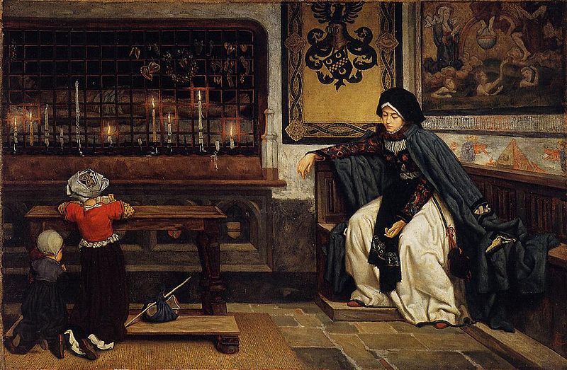 File:James Tissot - Marguerite in Church.jpg