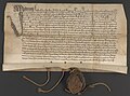 7 octobre 1477. Acte sur parchemin, 525 x 295 mm ; épaisseur 75 mm. Rédaction en latin. Sceau du Chapitre de Cracovie, lequel est apposé et noué sur une chaîne de soie rouge. Document issu de la bibliothèque des Princes Czartoryski, Muzeum Narodowe w Krakowie.