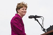 Shaheen, the Democratic choice, at a rally in the lead-up to the election. Jeanne Shaheen 2008 NH.jpg